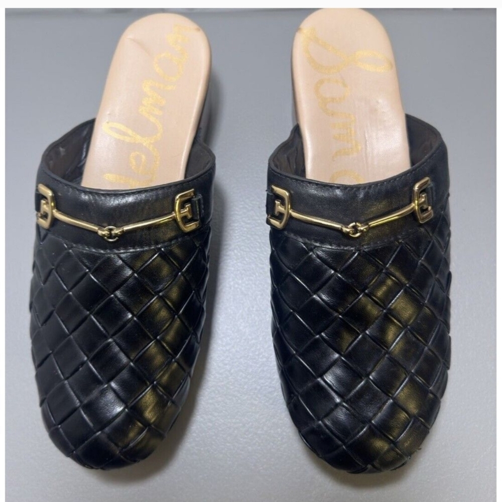 EUC Sam Edelman Halle Black Leather Clog 7.5 - Picture 6 of 16